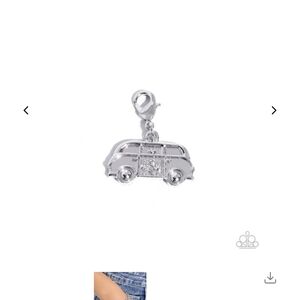 Silver Bus Charm Pendant